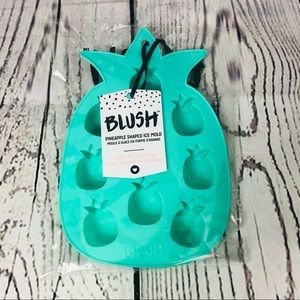 Blush Silicone Pineapple Shaped Ice Mold Tray New
